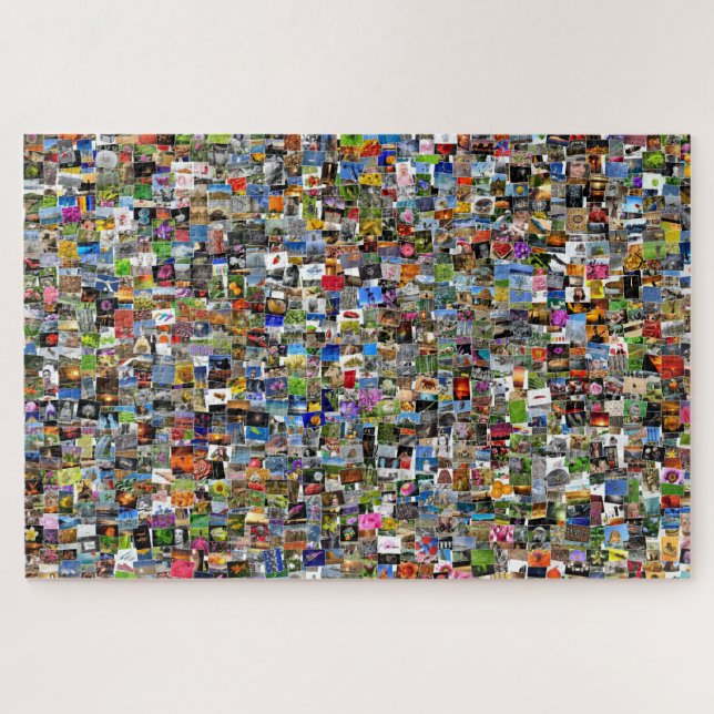 Mosaik von Fotos und Bildern abstraktes Design, (Horizontal)