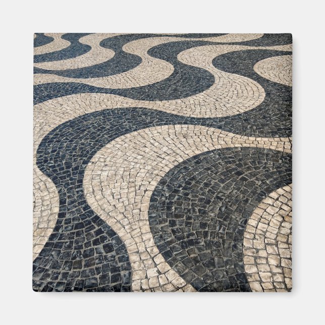Mosaik von Lissabon, Portugal Magnet (Vorne)
