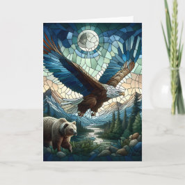Mosaikbär und Adler im Massiv Karte