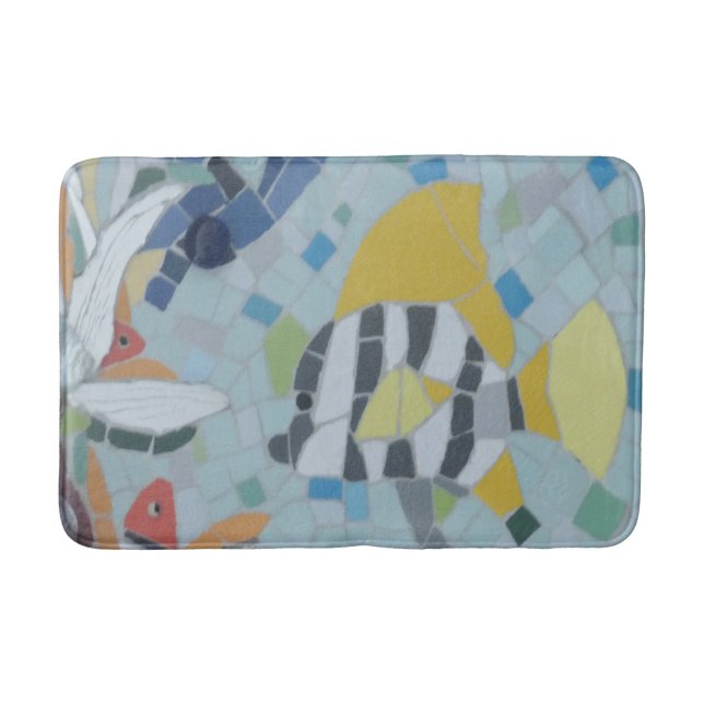 Mosaikbathmat unter der Wasserwelt Badematte (Vorderseite)