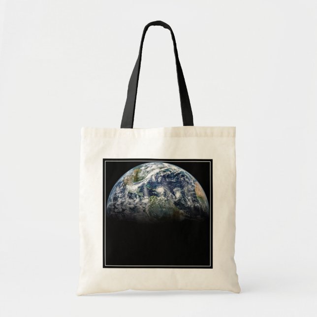 Mosaikbild des Planeten Erde mit 3 Hurrikanen Tragetasche (Vorne)