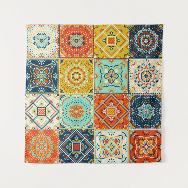 Mosaikbild Wandteppich (Vorderseite)