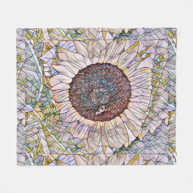 Mosaikblanket Fleecedecke (Vorderseite (Horizontal))