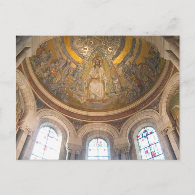 Mosaikdecke der Basilika Sacré-Coeur Postkarte (Vorderseite)