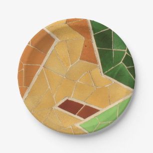 Mosaikdekoration Pappteller
