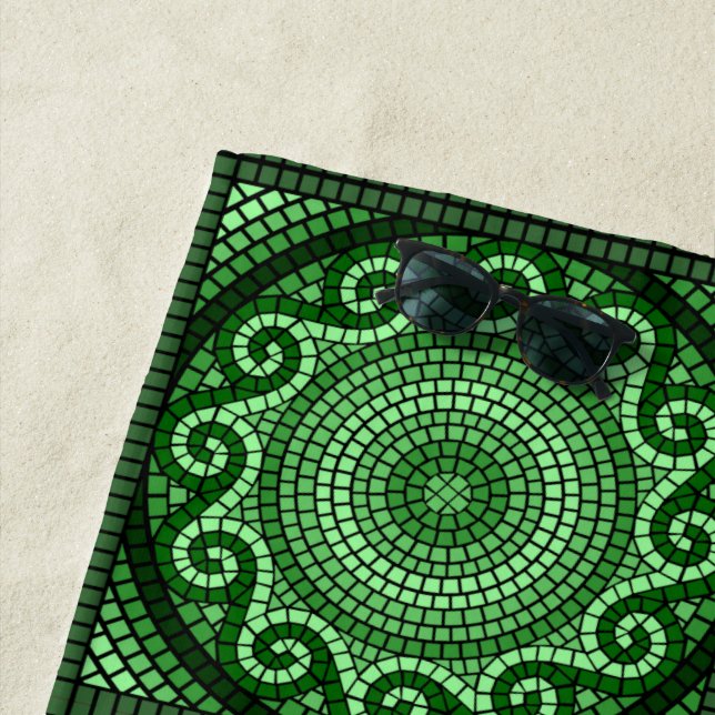 Mosaikdesign Strandtuch (Beispiel)