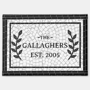 Mosaikdruck mit personalisiertem Namen Magnet