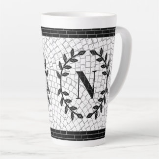 Mosaikdruck-Monogramm Milchtasse
