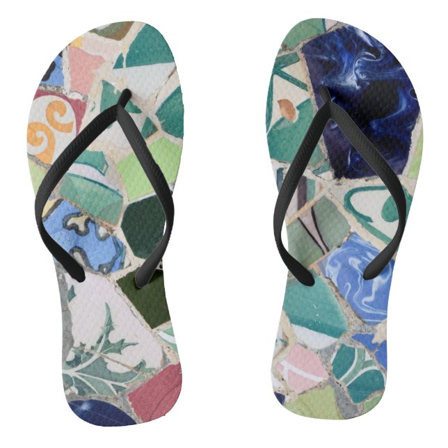 Mosaike Park Guell Flip Flops (Fußbett)