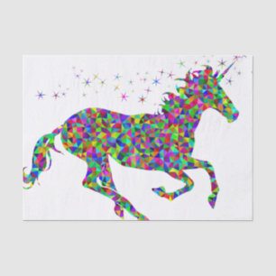 Mosaikeinhorn Seidenpapier