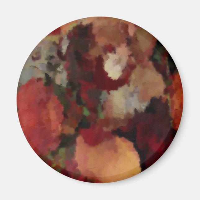 Mosaikfarben des Herbstes Magnet (Vorne)