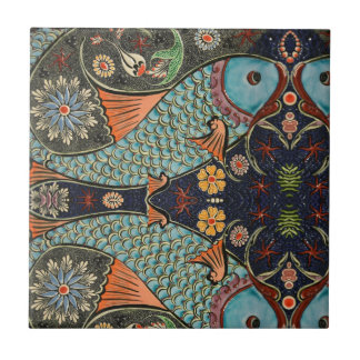 Mosaikfisch Aquamarin / Türkis Modernes Muster ein Fliese