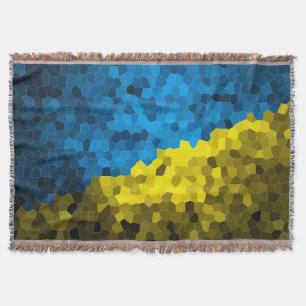 Mosaikflagge der Ukraine Decke
