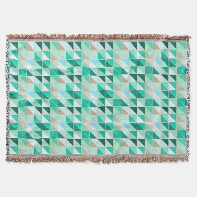 Mosaikfliesen - Schattierungen von Meeresgrün Decke (Vorderseite)