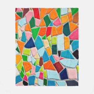 Mosaikfliesen-Vorlagenstruktur Fleecedecke