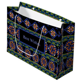 Mosaikgeschenktasche Große Geschenktüte