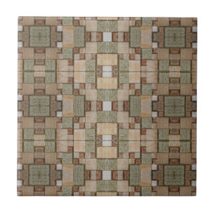 Mosaikholz Fliese