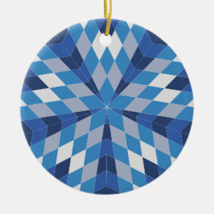 Mosaikische Sternexplosion (Muster) Keramik Ornament