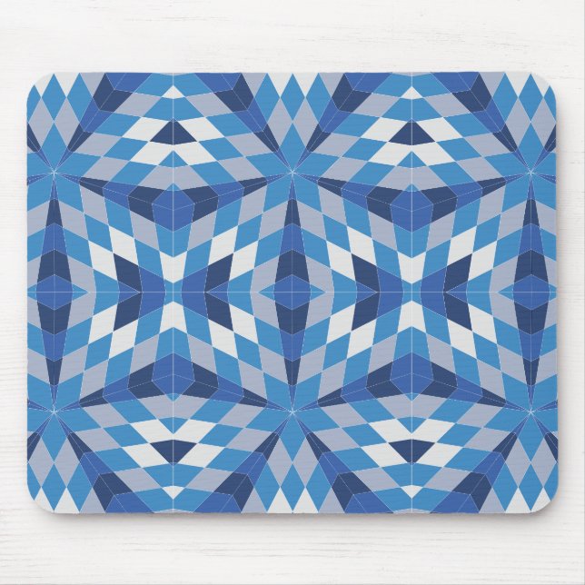 Mosaikische Sternexplosion (Muster) Mousepad (Vorne)