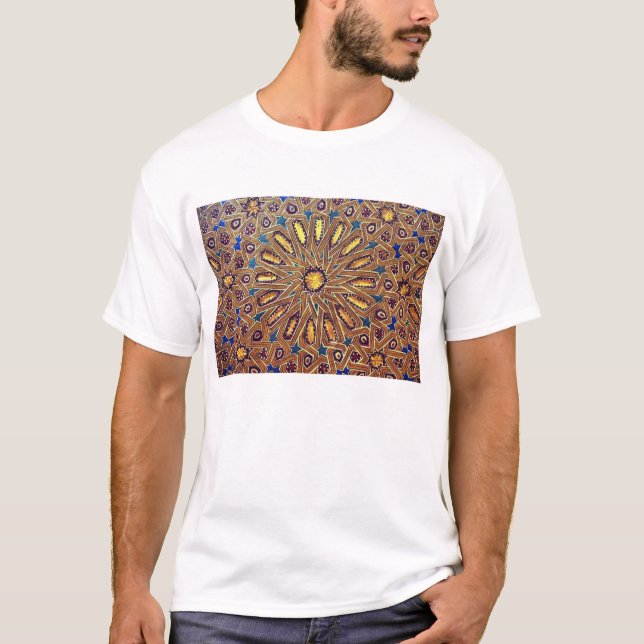 Mosaikislam-Dekorationsgeometrie Marokkos T-Shirt (Vorderseite)