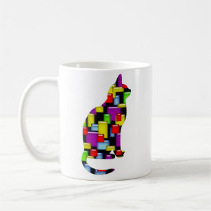 Mosaikkatze Kaffeetasse
