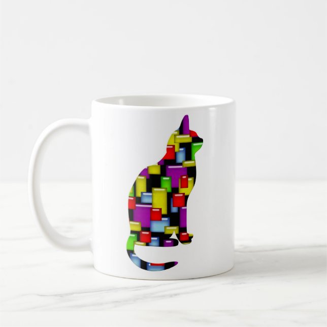Mosaikkatze Kaffeetasse (Links)