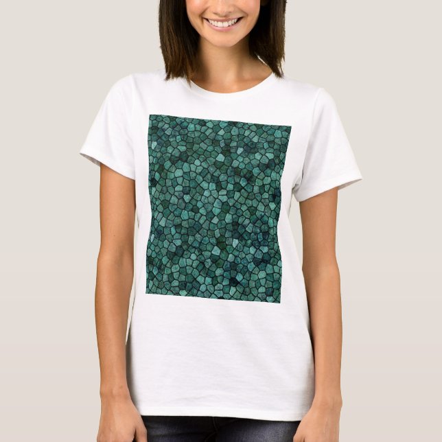 Mosaikkkruste Abstraktes Muster T-Shirt (Vorderseite)
