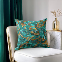 Mosaikkunst aus Kies - Smaragd und Gold