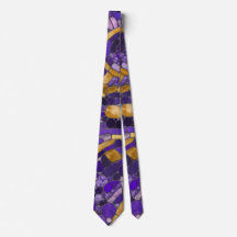 Mosaikkunst aus Kieselsteinen - Amethyst und Gold