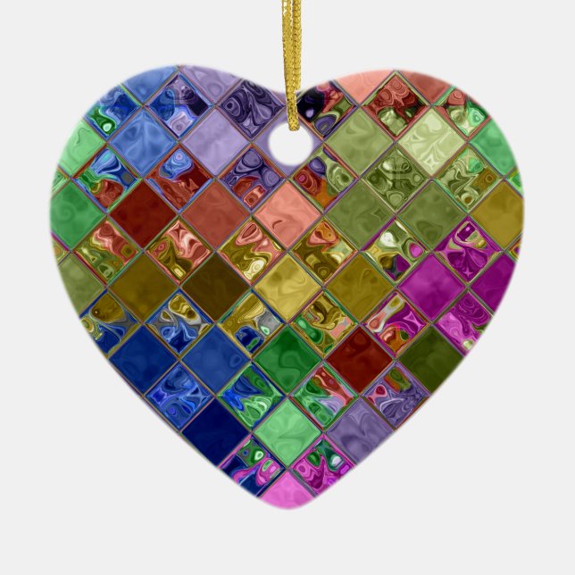 Mosaikkunst Keramik Ornament (Vorne)