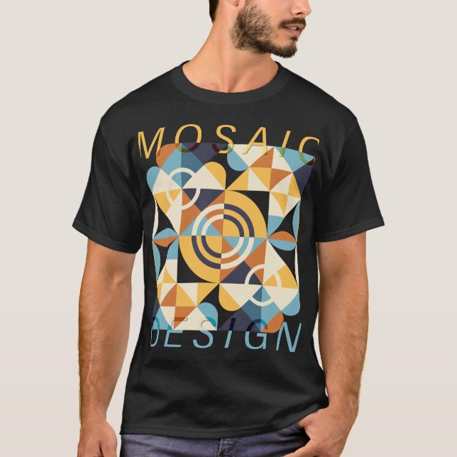 Mosaikkunstmuster T-Shirt (Vorderseite)