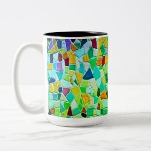 Mosaikmanie-Tasse Zweifarbige Tasse