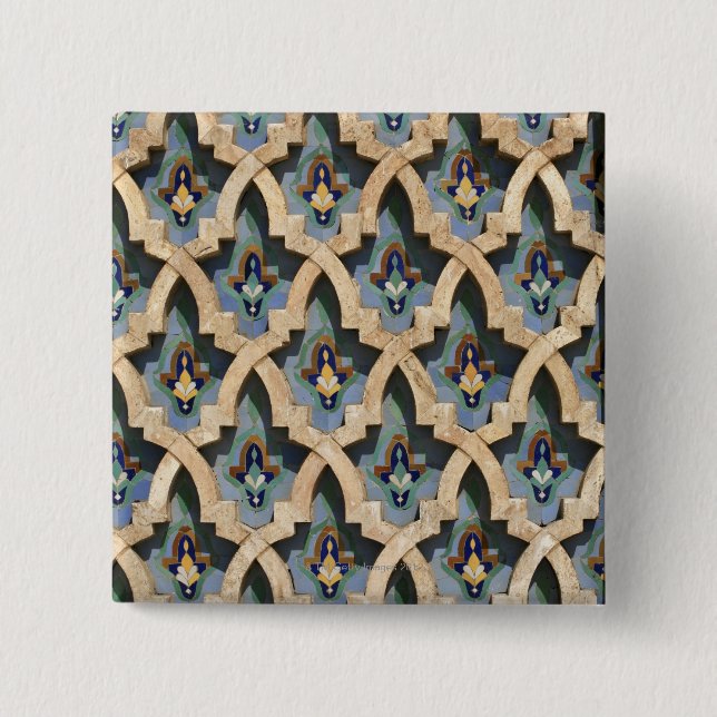 Mosaikmauer, Hassan II Moschee-Casablanca Button (Vorderseite)
