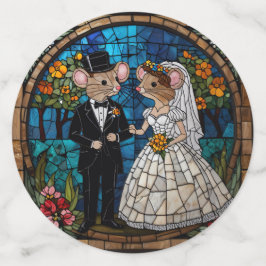 Mosaikmäuse Hochzeitskuppel verklebte Glaswirkung. Konfetti