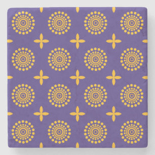 Mosaikmotiv der Sonne Steinuntersetzer