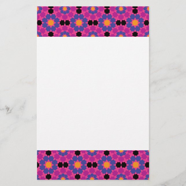 Mosaikmuster Briefpapier (Vorderseite)