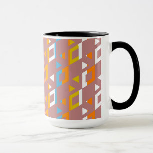 Mosaikmuster der dekorativen geometrischen Fliesen Tasse