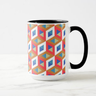 Mosaikmuster der dekorativen geometrischen Fliesen Tasse