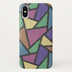 Mosaikmuster in abgeschrägten Regenbogenfarben Case-Mate iPhone Hülle