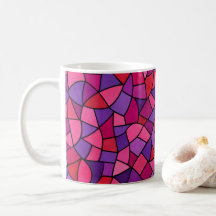 Mosaikmuster rosa magenta violett