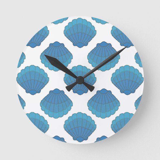 Mosaikmuster Runde Wanduhr (Vorderseite)