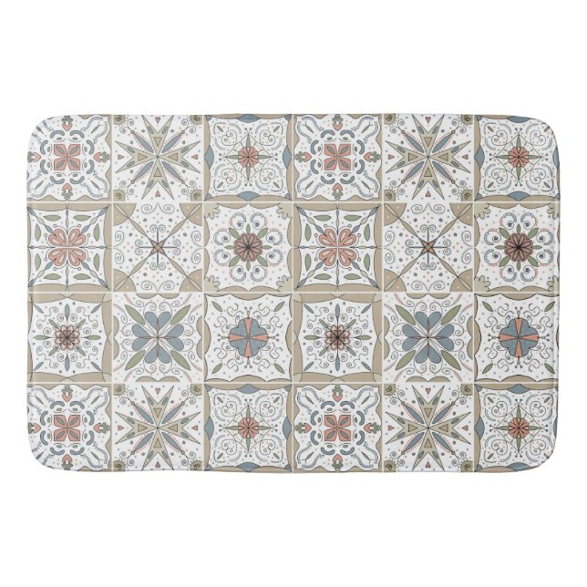 Mosaikmusterfliese Badematte (Vorderseite)