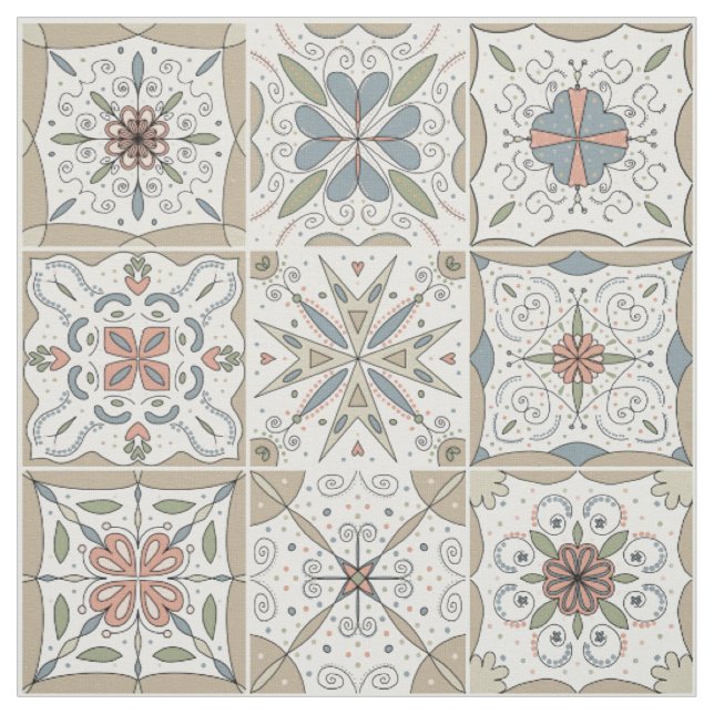 Mosaikmusterfliese Stoff (Muster)