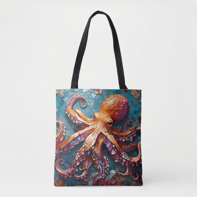 Mosaikoktopus Tasche (Vorderseite)