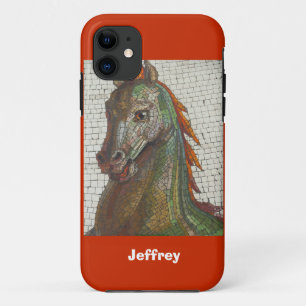 Mosaikpferd, Orange, Personalisierter Name title_seo2