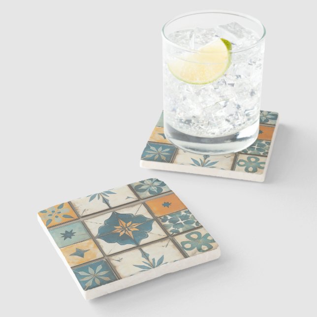 Mosaiksteinmeer Untersetzer (Seitenansicht)