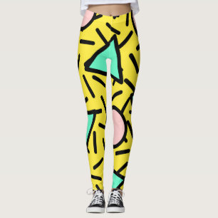 Mosaikstreifen: Retromemphismuster Leggings