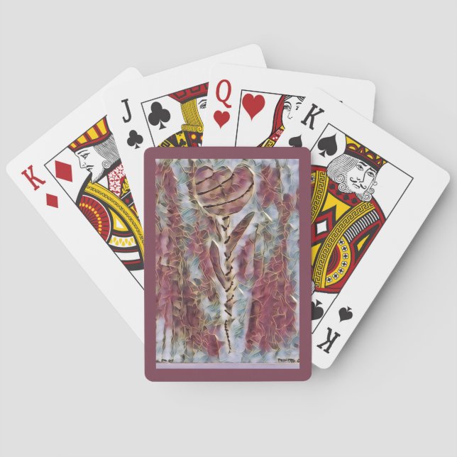 Mosaiktulpe Spielkarten (Rückseite)