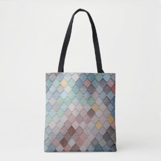 Mosaiktüte in farbenfrohen Tönen Tasche