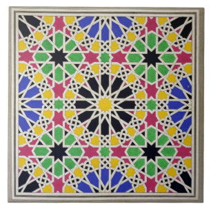 Mosaikverzierung in der Südseite des Gerichtes vo Fliese